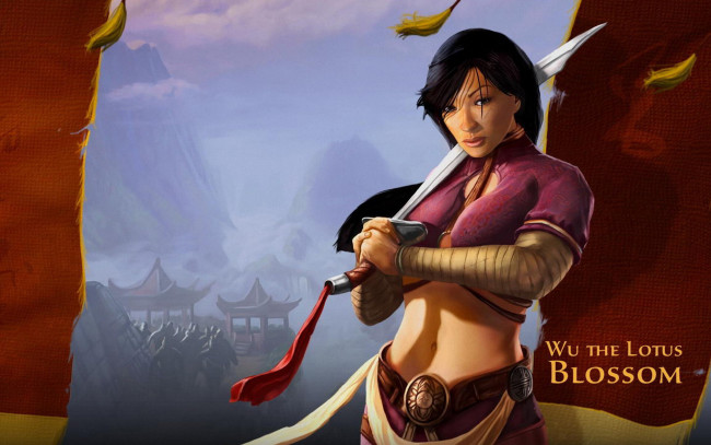 Обои картинки фото видео игры, jade empire, воительница, сабля