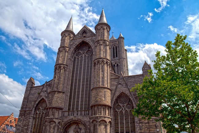 Обои картинки фото saint nicholas church, города, гент , бельгия, saint, nicholas, church