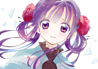 Картинка аниме jibaku+shounen+hanako-kun девочка лицо осколки