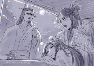 Картинка аниме mo+dao+zu+shi лань цижень ванцзи сичэнь