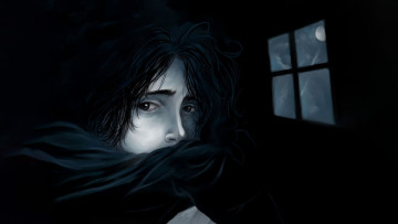 Картинка 313878 рисованное люди юноша окно