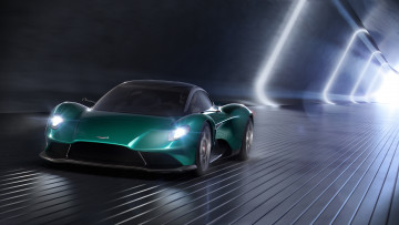 Картинка aston+martin+vanquish+vision+2019 автомобили aston+martin зеленый скорость тоннель