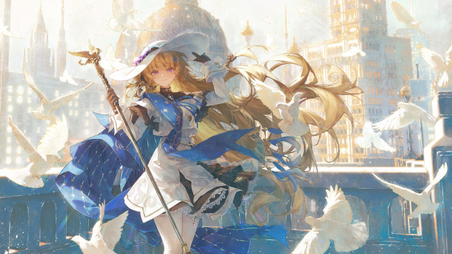 Обои картинки фото аниме, wuthering waves, девушка