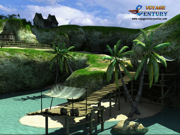 Обои картинки фото видео, игры, пираты, онлайн, voyage, century, online