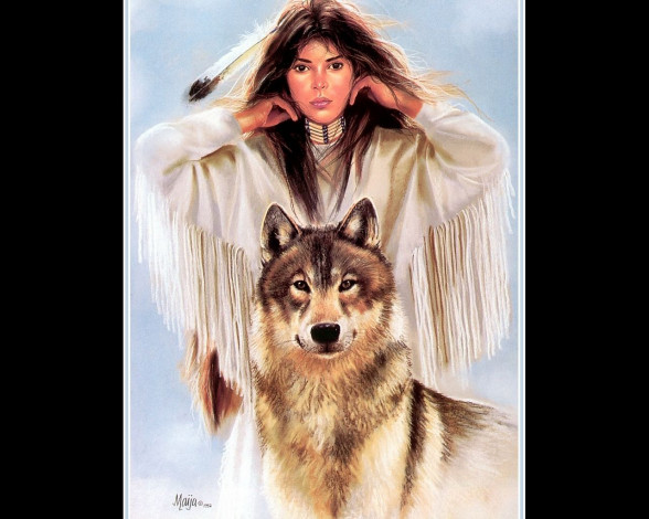 Обои картинки фото рисованные, люди