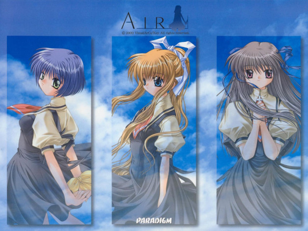 Обои картинки фото аниме, air