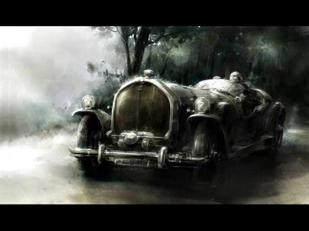 Обои картинки фото рисованные, авто, мото