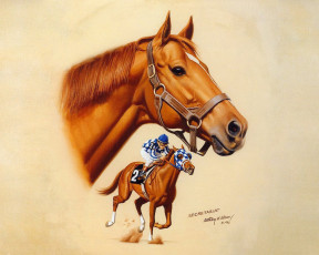 Картинка рисованные животные лошади