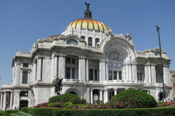Картинка palacio de bellas artes мехико города дворцы замки крепости мексика