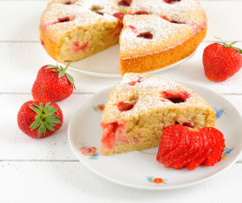 Картинка еда пироги пирог клубника