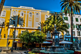 Картинка испания канарские ва лас пальмас де гран канария города улицы площади набережные улица здания