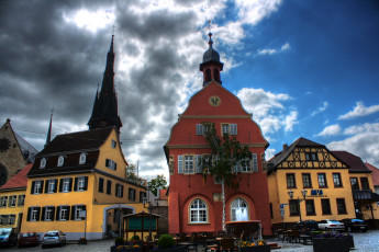 Картинка германия gau algesheim города здания дома улица