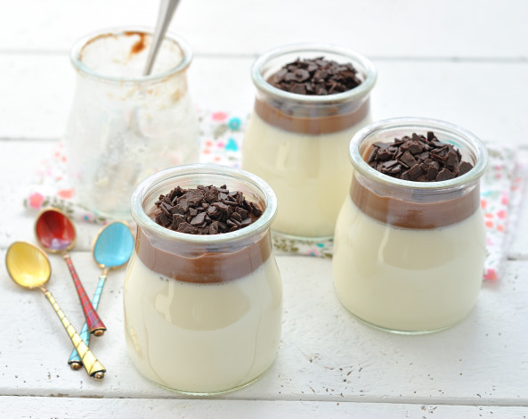 Обои картинки фото еда, мороженое, десерты, шоколад, десерт, панна, котта