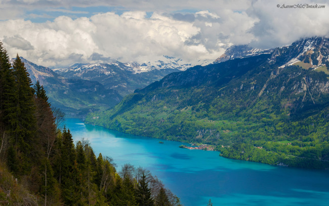 Обои картинки фото lake, brienz, brienzersee, switzerland, природа, реки, озера, озеро, горы