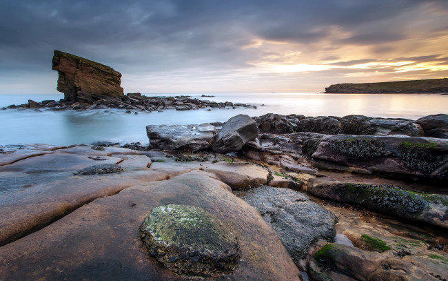 Обои картинки фото ocean, природа, побережье, океан, камни, скала