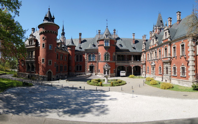 Обои картинки фото plawniowice, palac, польша, города, дворцы, замки, крепости, дворец
