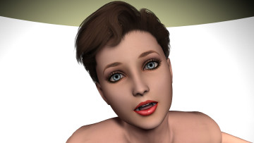 Картинка 3д+графика portraits+ портрет девушка взгляд