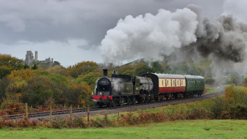 Картинка техника паровозы паровоз вагоны