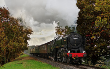 Картинка техника паровозы паровоз вагоны