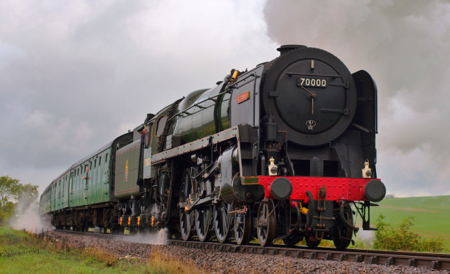 Обои картинки фото техника, паровозы, паровоз, вагоны
