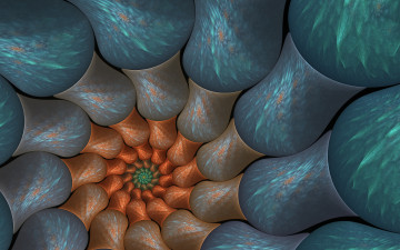 Картинка 3д+графика фракталы+ fractal узор фон цвета