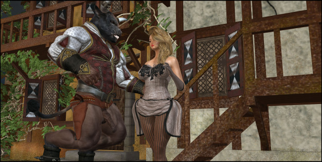 Обои картинки фото 3д графика, фантазия , fantasy, девушка, взгляд, фон, существо