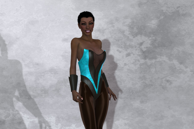 Обои картинки фото 3д графика, люди , people, девушка, фон, взгляд