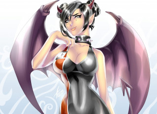 Картинка разное арты демон фон взгляд девушка