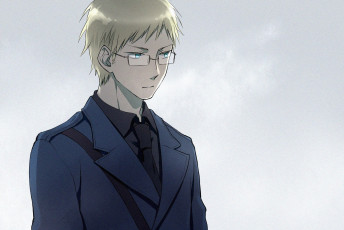 Картинка аниме hetalia +axis+powers блондин парень зернистость арт фон