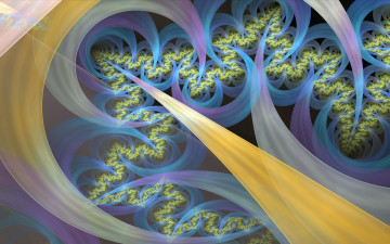 Картинка 3д+графика фракталы+ fractal форма цвет