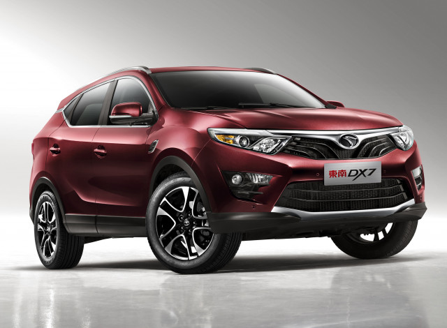 Обои картинки фото автомобили, soueast, красный, 2015г, dx7