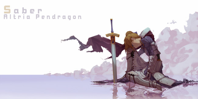 Обои картинки фото автор,   forte, аниме, fate, stay night, сейбер, saber, stay, night