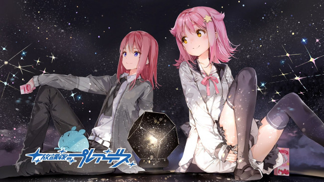 Обои картинки фото автор,  anmi, аниме, houkago no pleiades, minato, anmi, subaru, houkago, no, pleiades