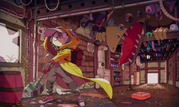 Картинка аниме оружие +техника +технологии персонаж