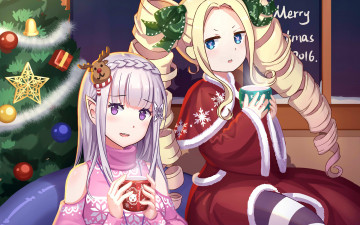 обоя аниме, rec, фон, взгляд, девушки