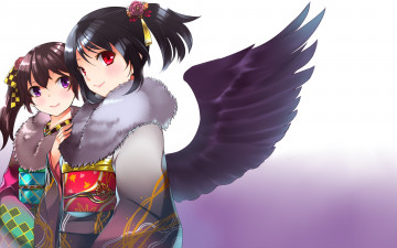 Картинка аниме touhou взгляд девушки фон