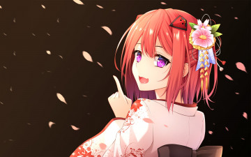 Картинка аниме unknown +другое девушка взгляд фон