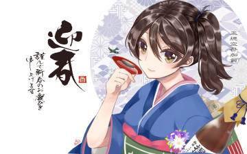 Картинка аниме unknown +другое взгляд девушка фон