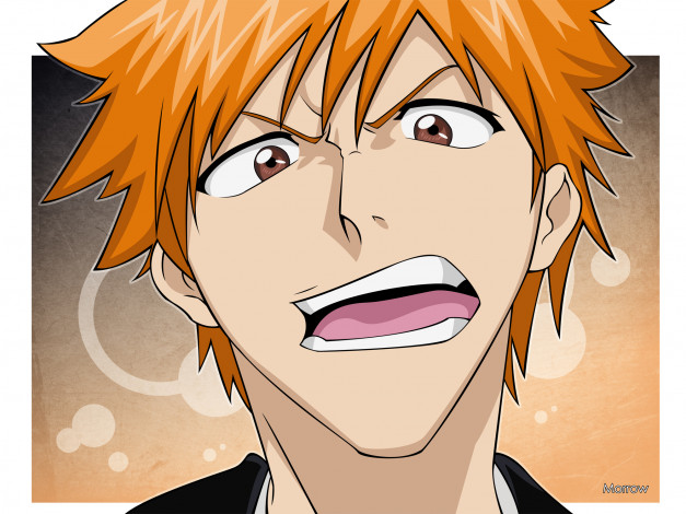 Обои картинки фото аниме, bleach, kurosaki, ichigo