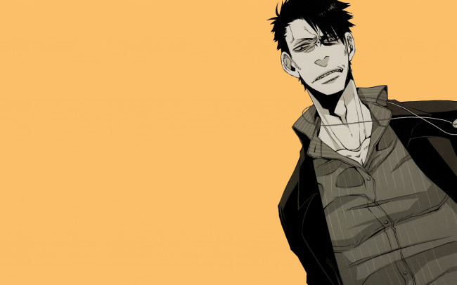 Обои картинки фото аниме, gangsta, nicholas, brown