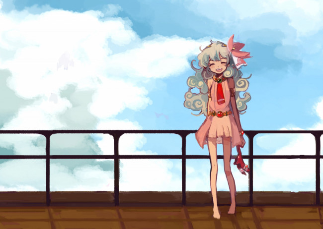 Обои картинки фото аниме, tengen toppa gurren-lagann, nia, teppelin