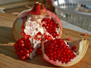 Картинка еда гранат зерна