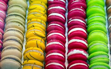 Картинка еда макаруны ассорти лакомство печенье