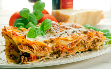 Картинка еда вторые+блюда лазанья