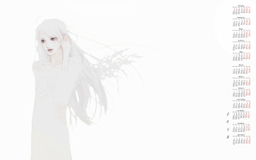 Картинка календари фэнтези девушка взгляд 2018