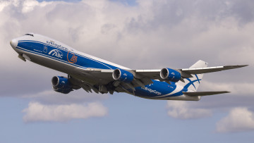 Картинка airbridgecargo+boeing+747-800 авиация грузовые+самолёты авиалайнер