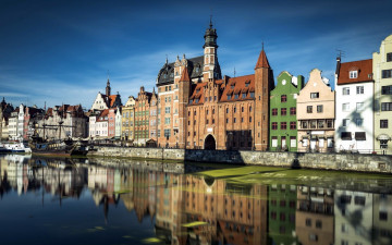 Картинка города гданьск+ польша отражение