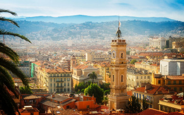 Картинка города ницца+ франция панорама