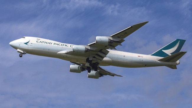 Обои картинки фото cargo 747-800, авиация, грузовые самолёты, авиалайнер