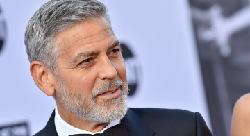 обоя мужчины, george clooney, актер, лицо, борода